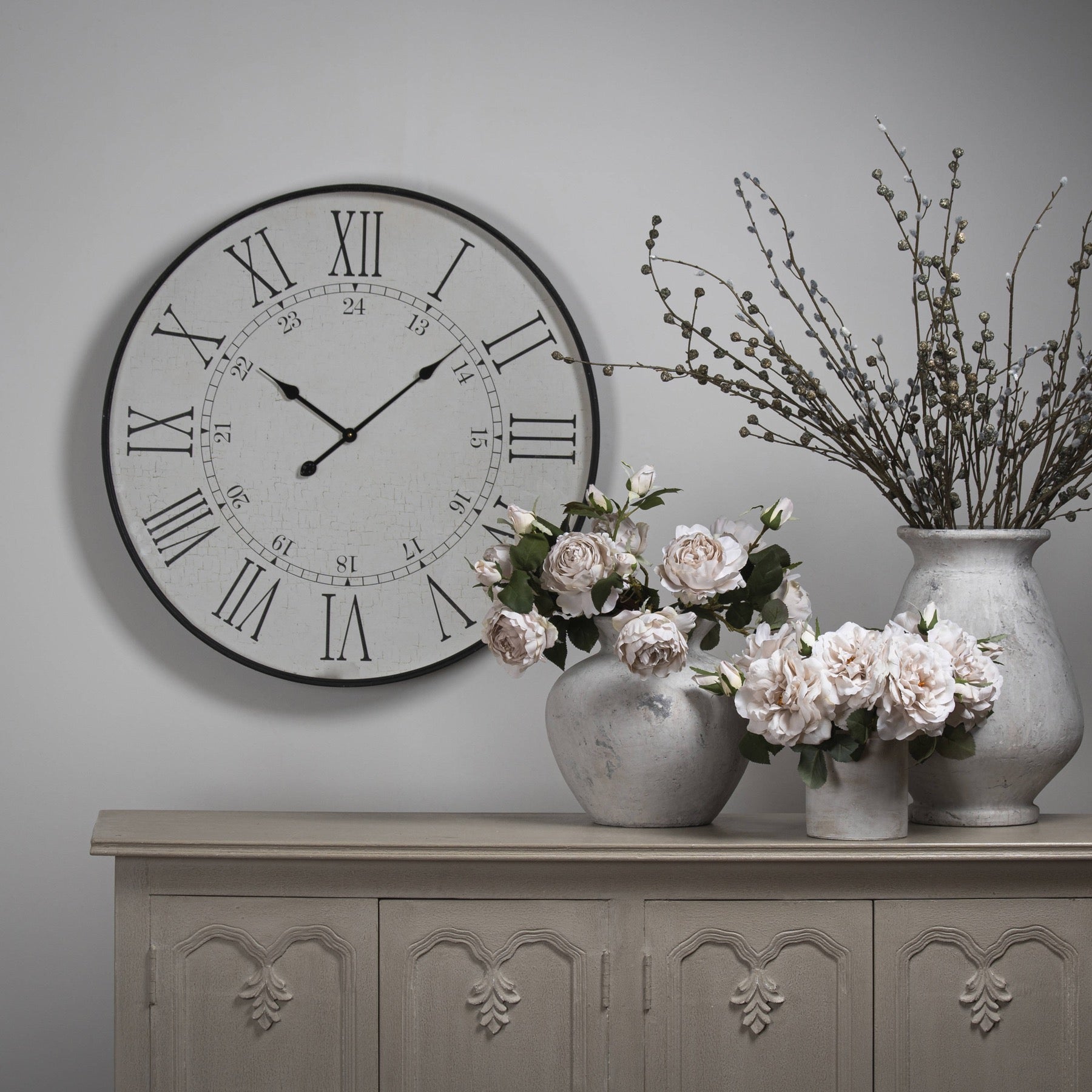 Large Embossed Station Clock_4016