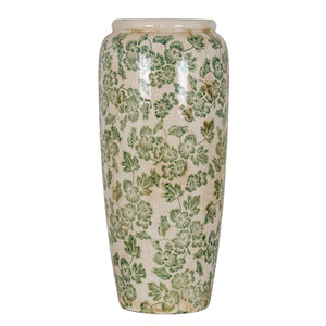 Large Green Clover Tall Olpe Vase [cid:24734]