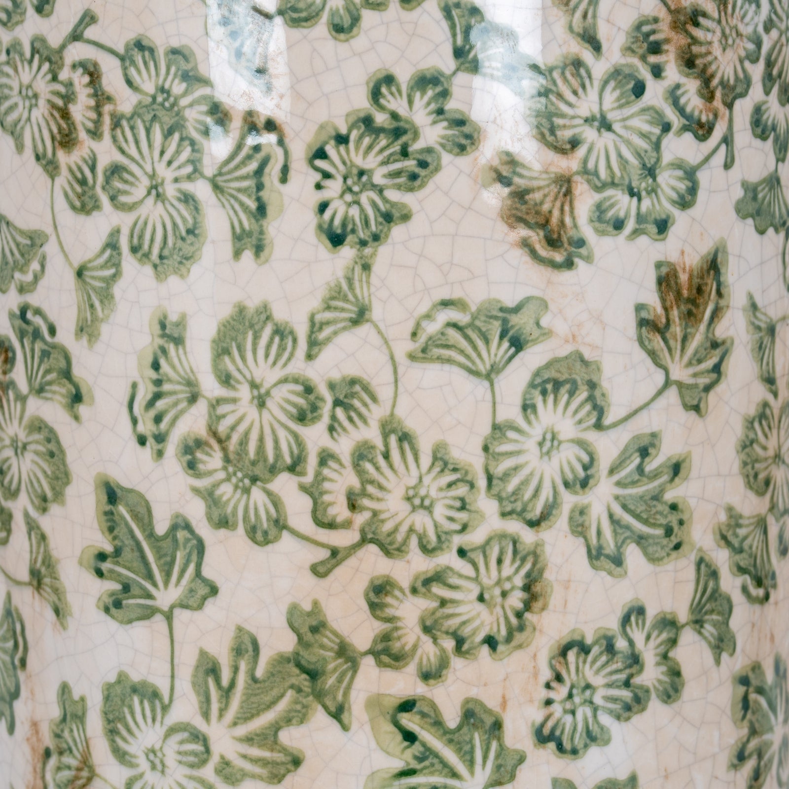 Large Green Clover Tall Olpe Vase [cid:24734-b]