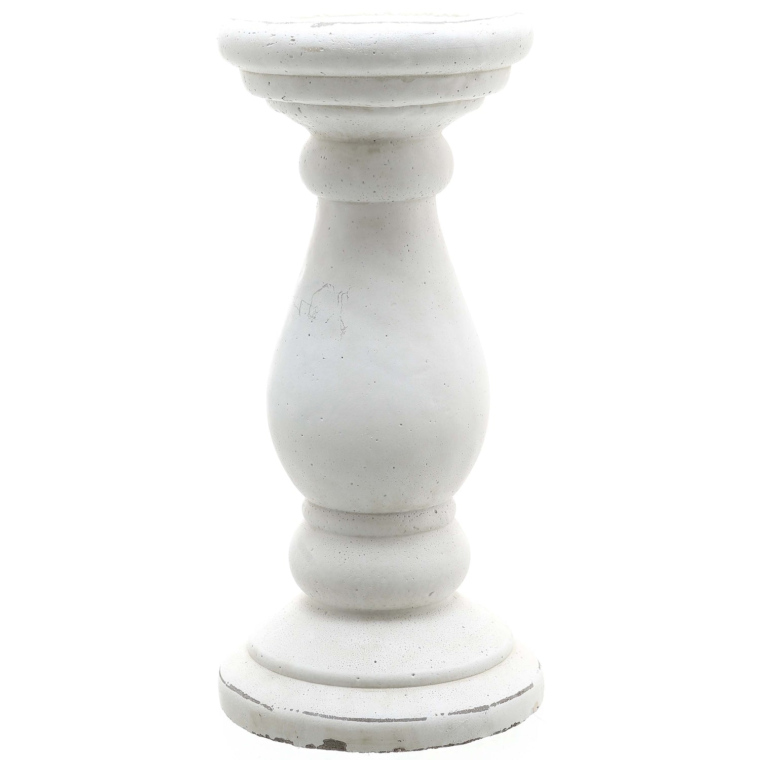 Matt White Ceramic Candle Holder_1903