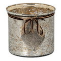 Mercury Hammered Heart Candle Holder_2622