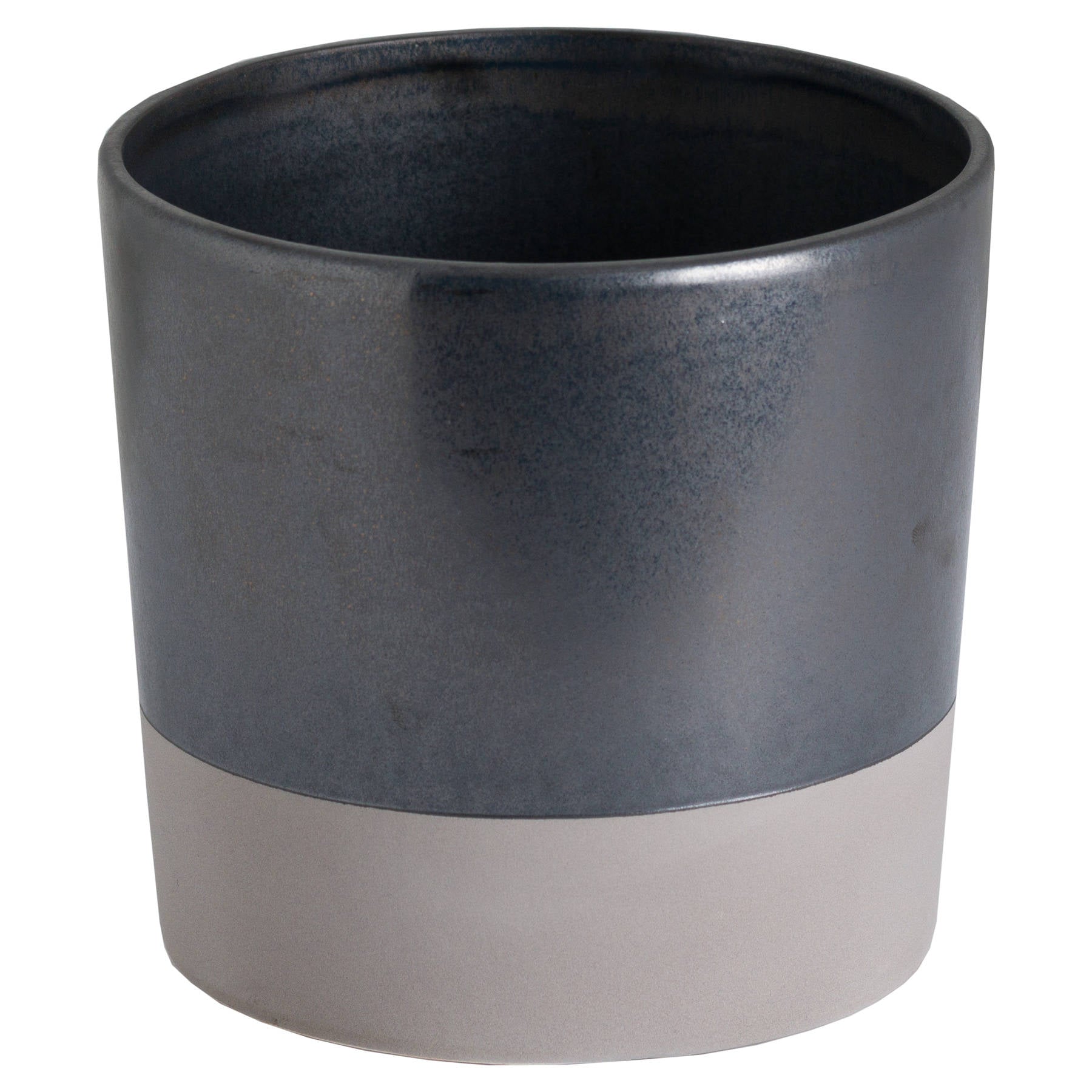 Metallic Grey Ceramic Planter_1907