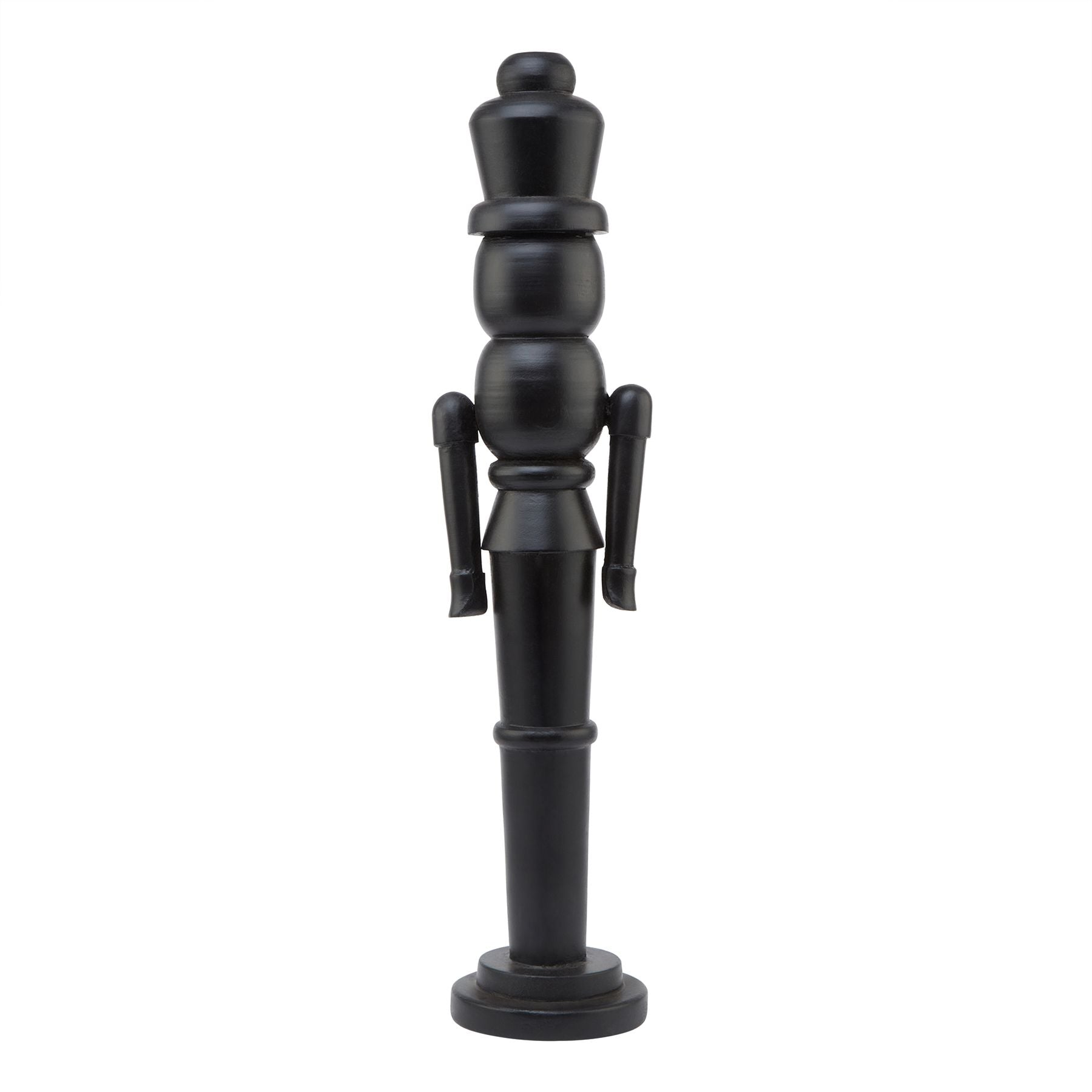 Minimalist Black Wooden Nutcracker Decoration_2629