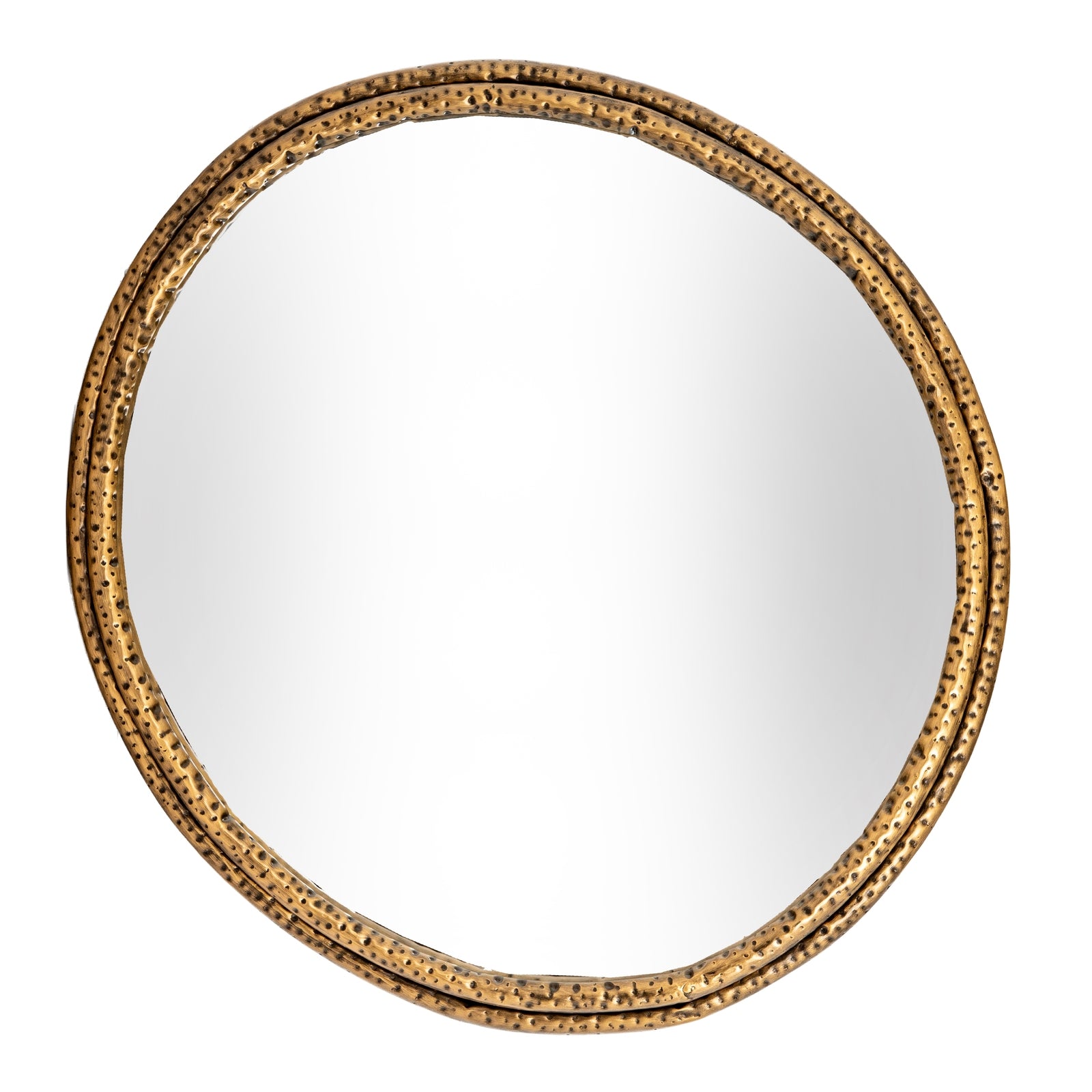 Nahla Medium Mirror With Dimpled Frame_4161