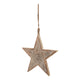 Natural Wooden Patterned Hanging Star_2702