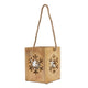 Natural Wooden Snowflake Tealight Candle Holder_2705