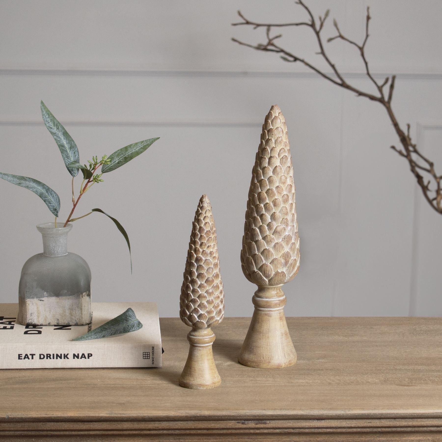 Large Pinecone Sculpture On Base_2550