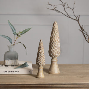 Large Pinecone Sculpture On Base_2550
