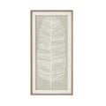 Large Plume White Feather Art Mounted In Beaded Frame_3840