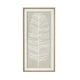 Large Plume White Feather Art Mounted In Beaded Frame_3840