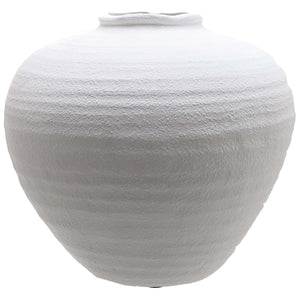 Regola Matt White Ceramic Vase_2804