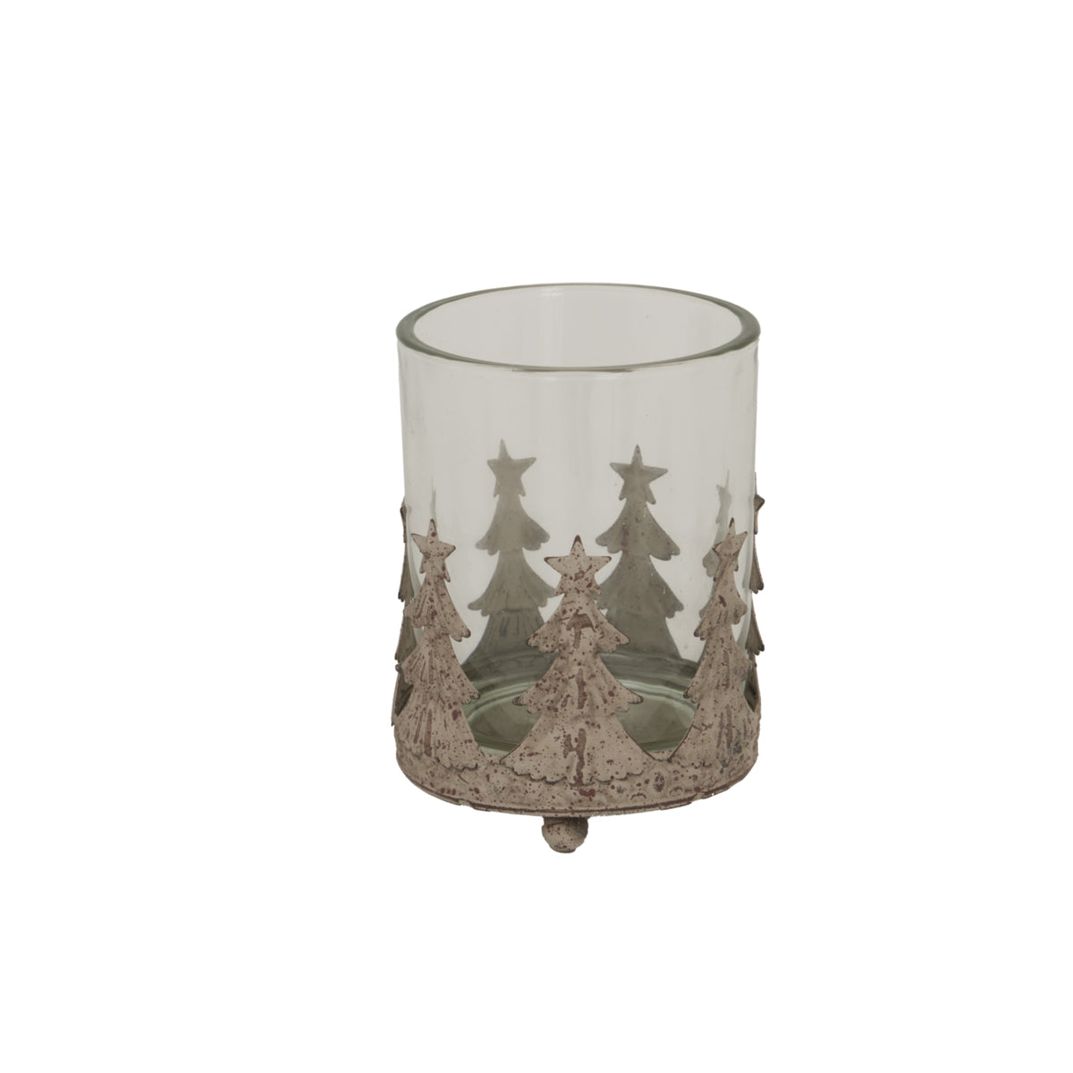 Rustic Glass Candle Holder_1950