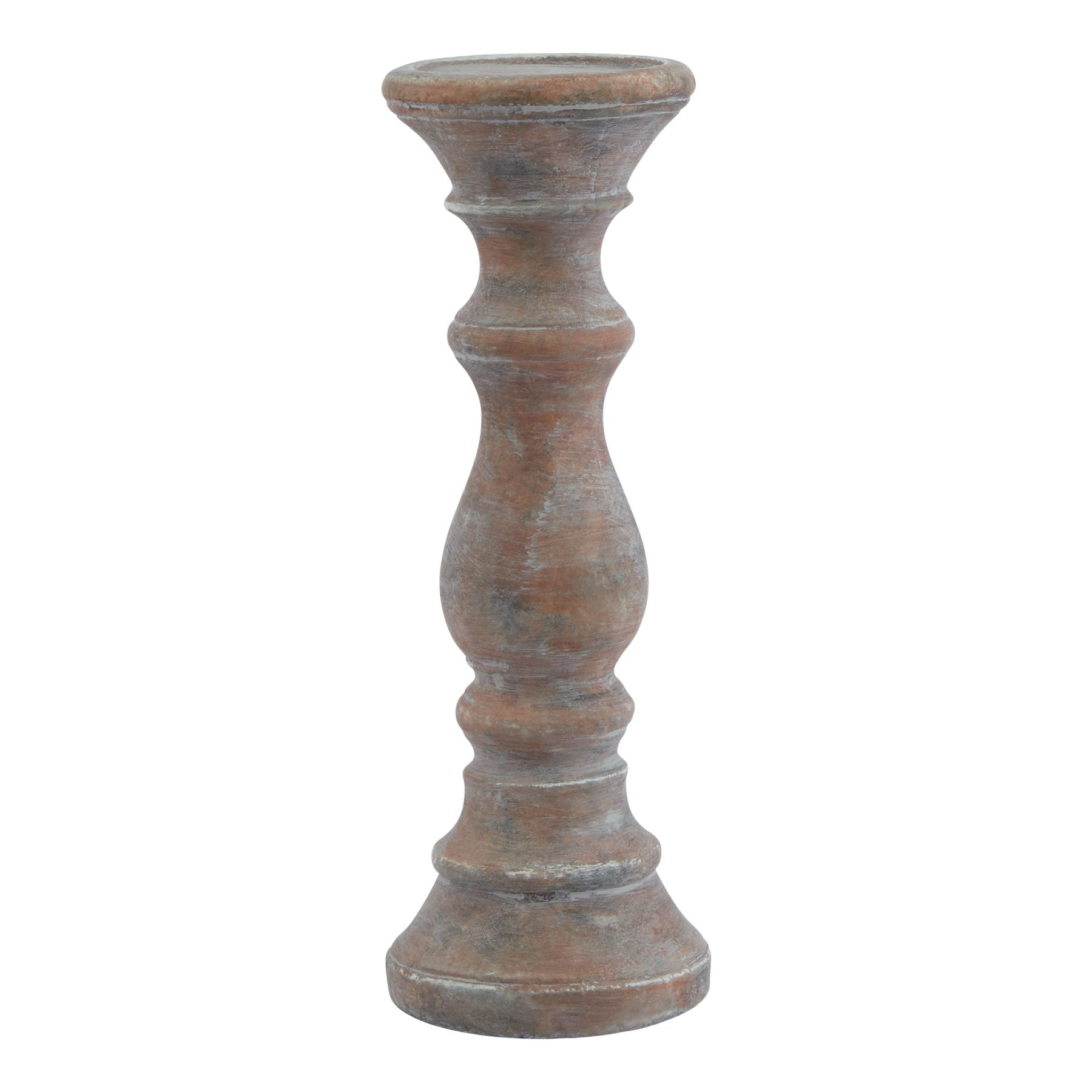 Siena Brown Column Candle Holder_3032