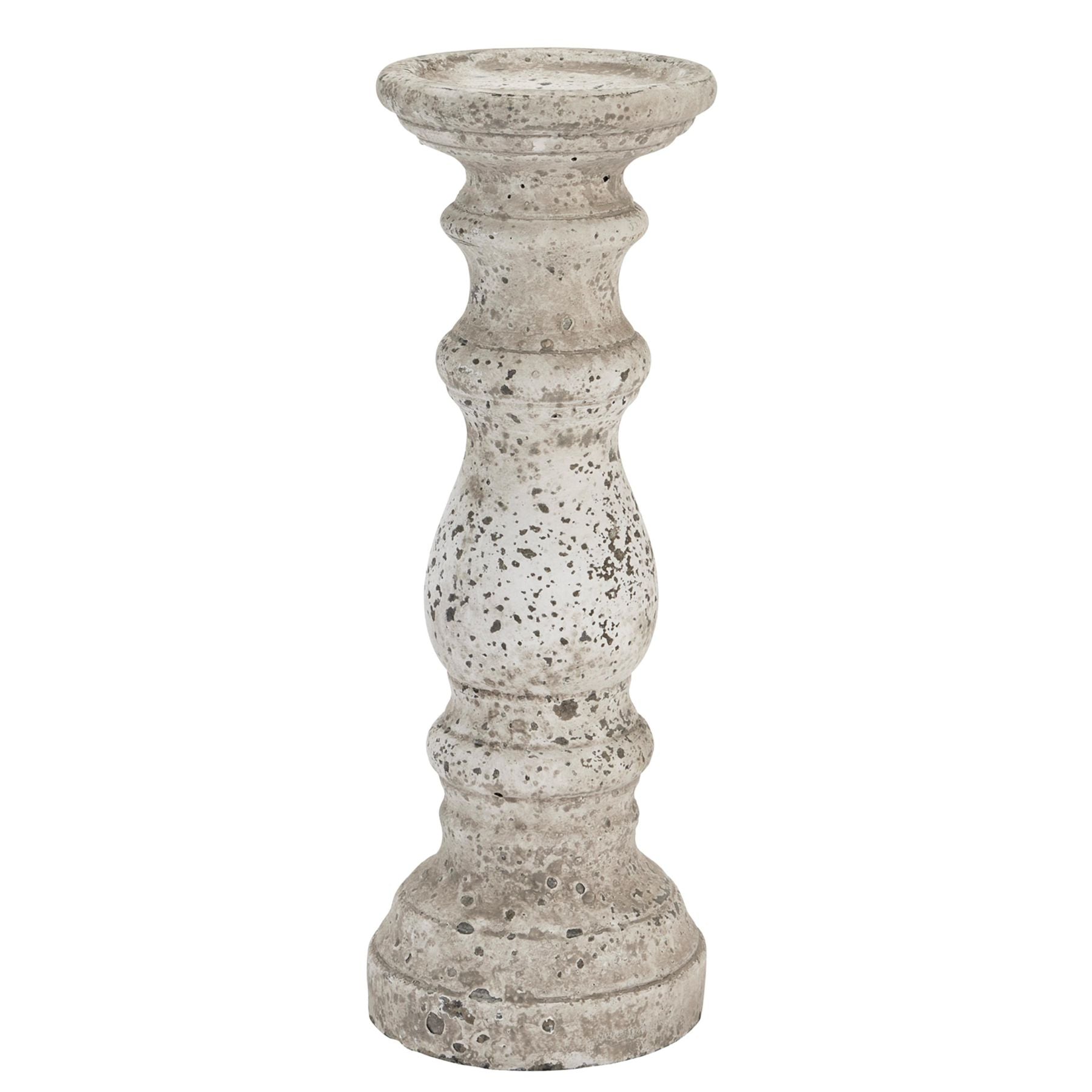 Stone Ceramic Column Candle Holder_2024
