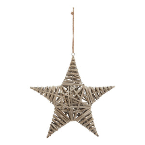 The Noel Collection Large Wicker Star Decoration_3421
