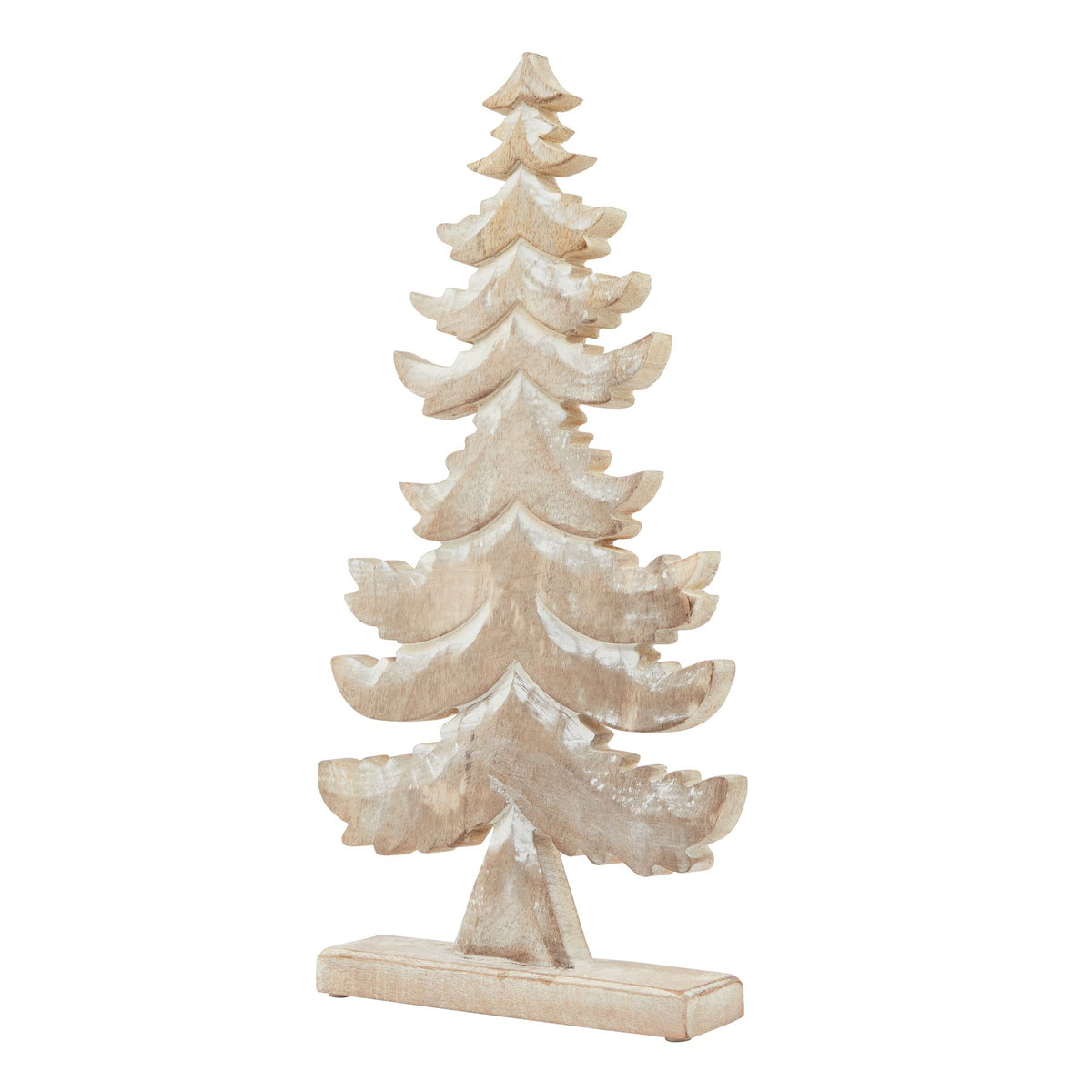 White Wash Collection Wooden Tiered Tree Decoration_3576