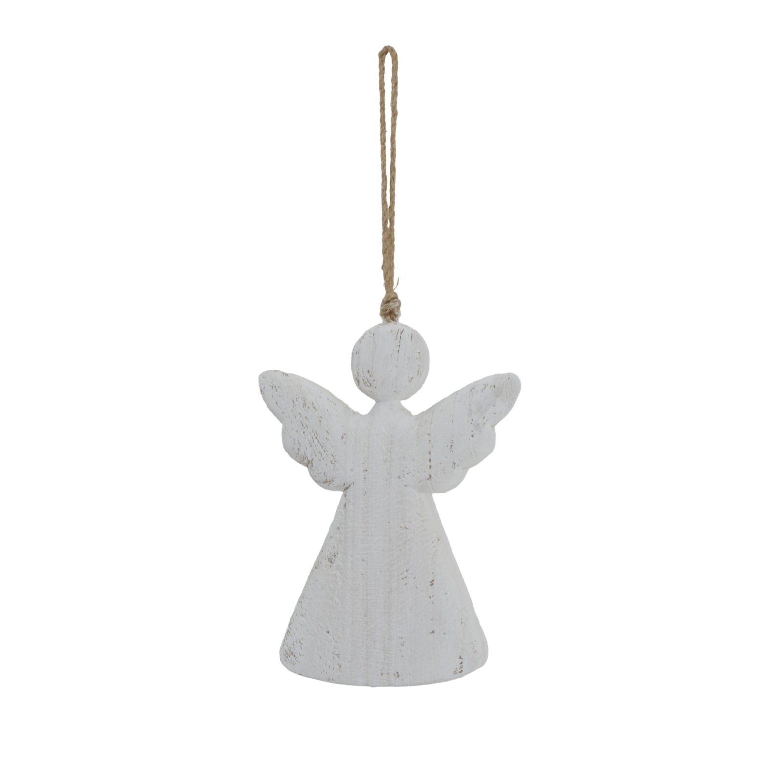 Whitewashed Rustic Hanging Angel_2062