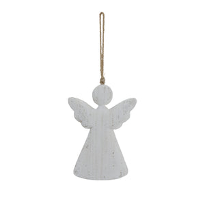 Whitewashed Rustic Hanging Angel_2062