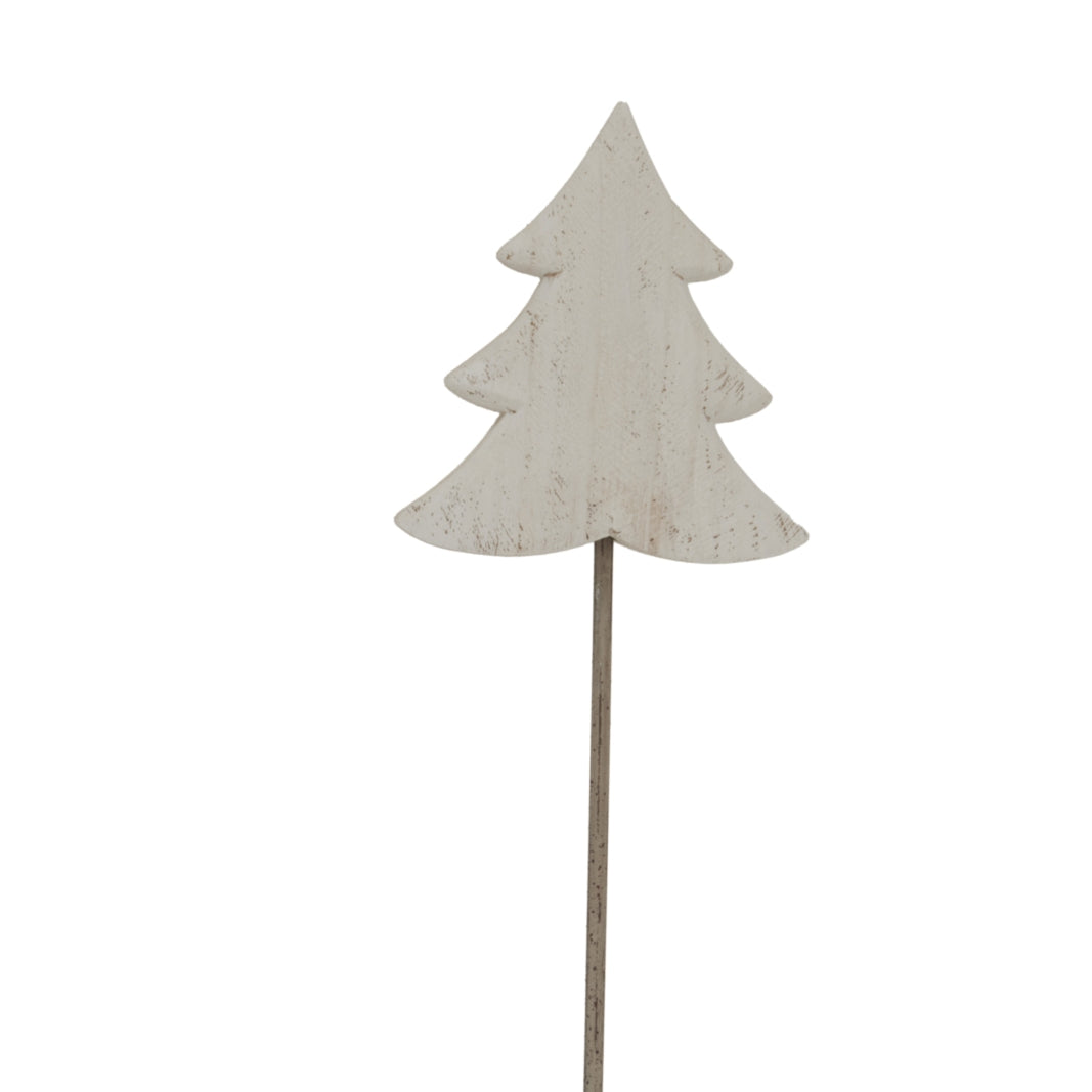 Whitewashed Rustic Tree On Stand_2080