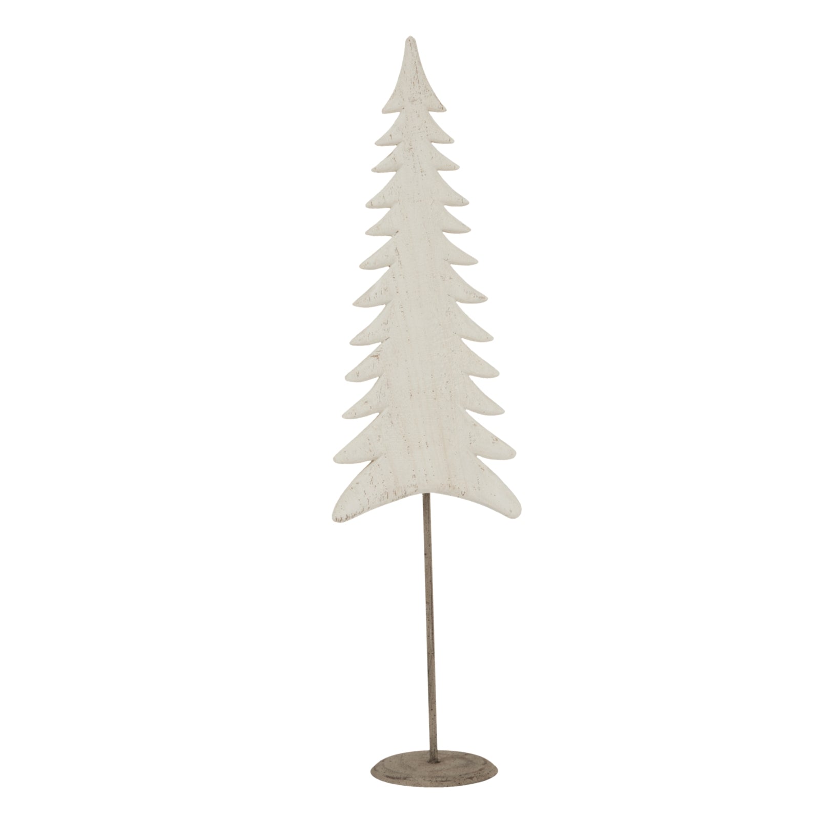 Whitewashed Tall Tree On Stand_2085