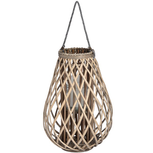 Wicker Bulbous Lantern_2090