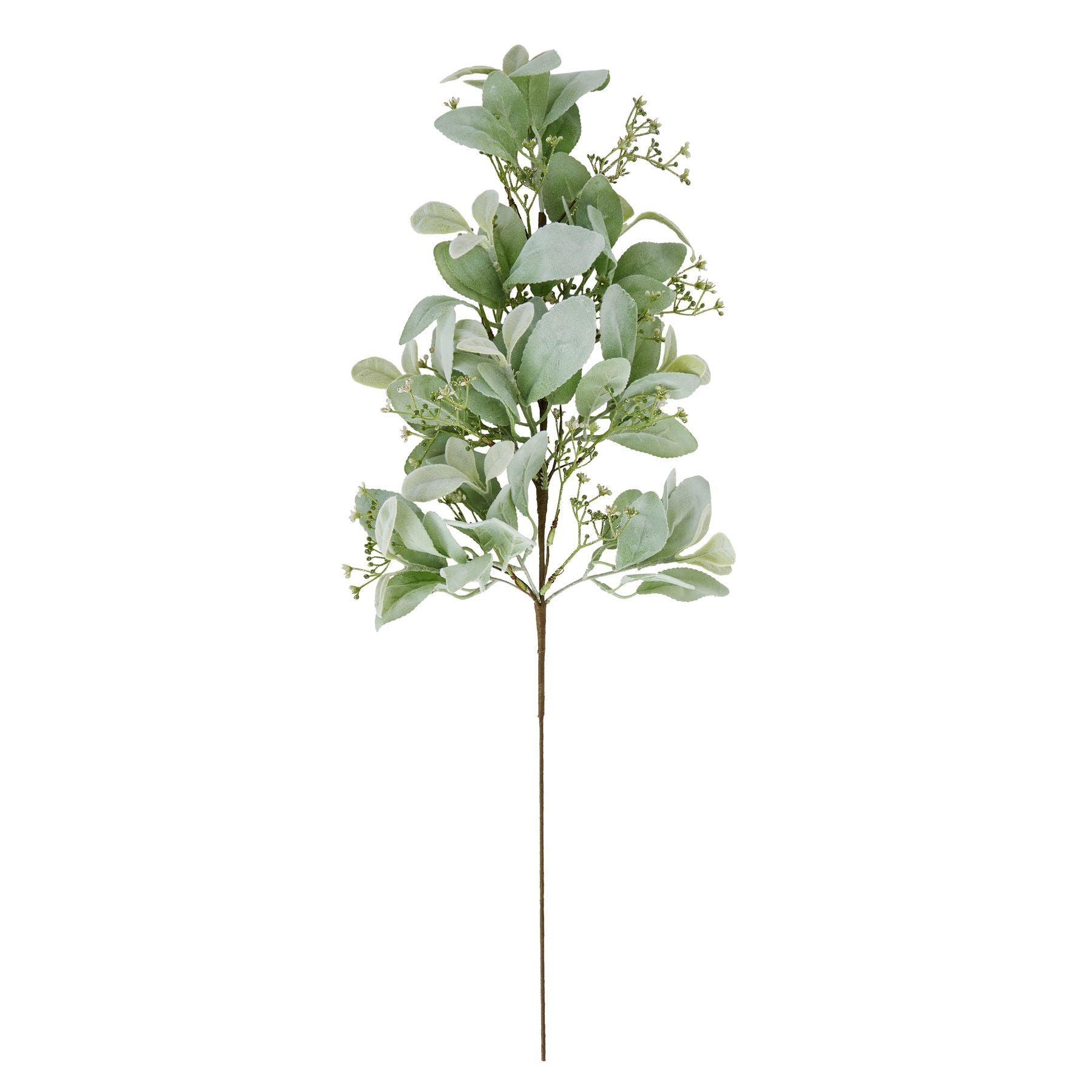 Large Winter Sprig With Lambs Ear And Wax Flower_5179