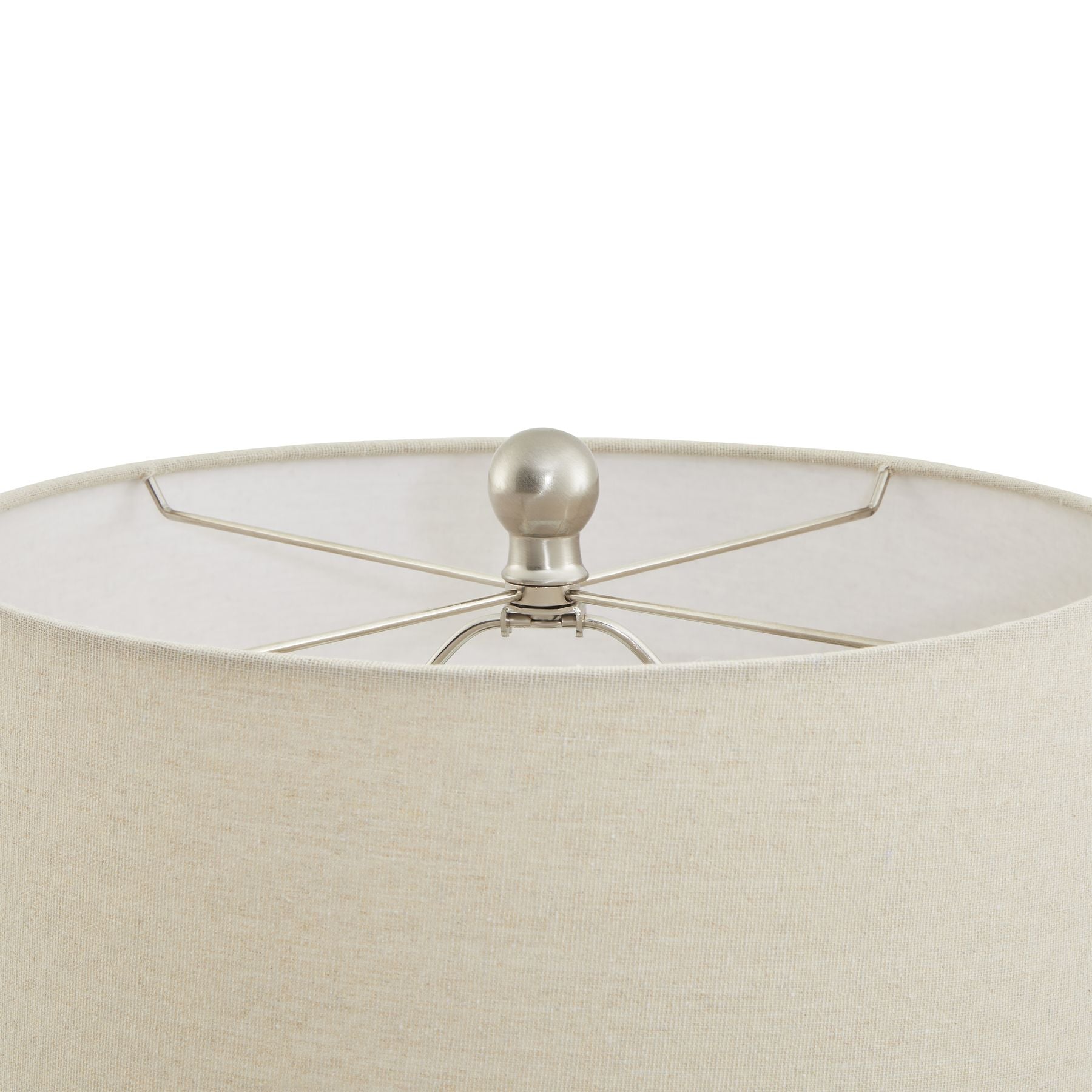 Lattice Ceramic Table Lamp With Linen Shade [cid:23056-b]