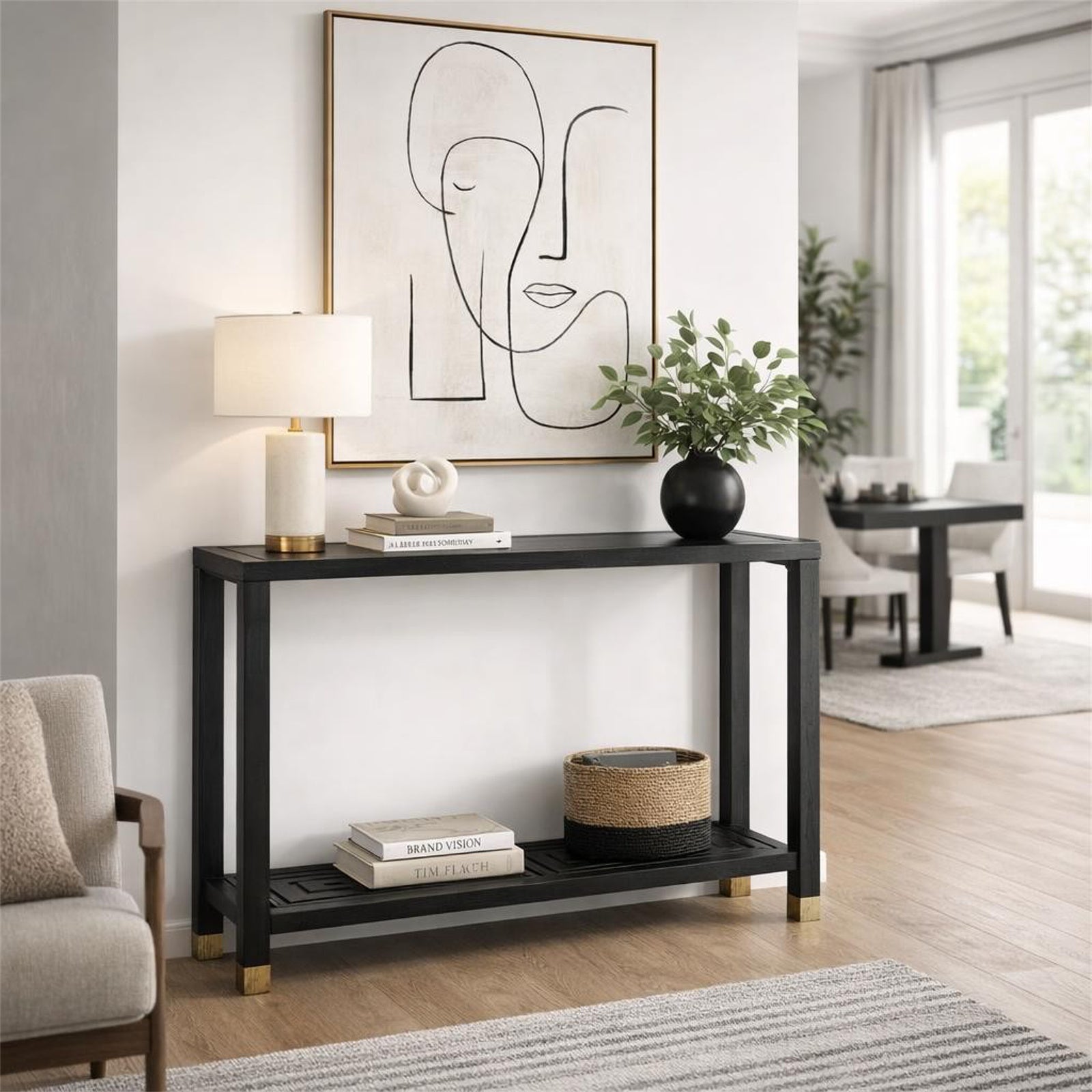 Lennox Black Console Table [cid:24565]