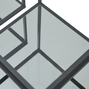 Lennox Black Framed Set Of 2 Side Tables_349