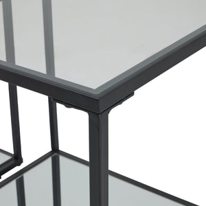 Lennox Black Framed Set Of 2 Side Tables_348