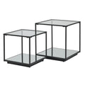 Lennox Black Framed Set Of 2 Side Tables_345