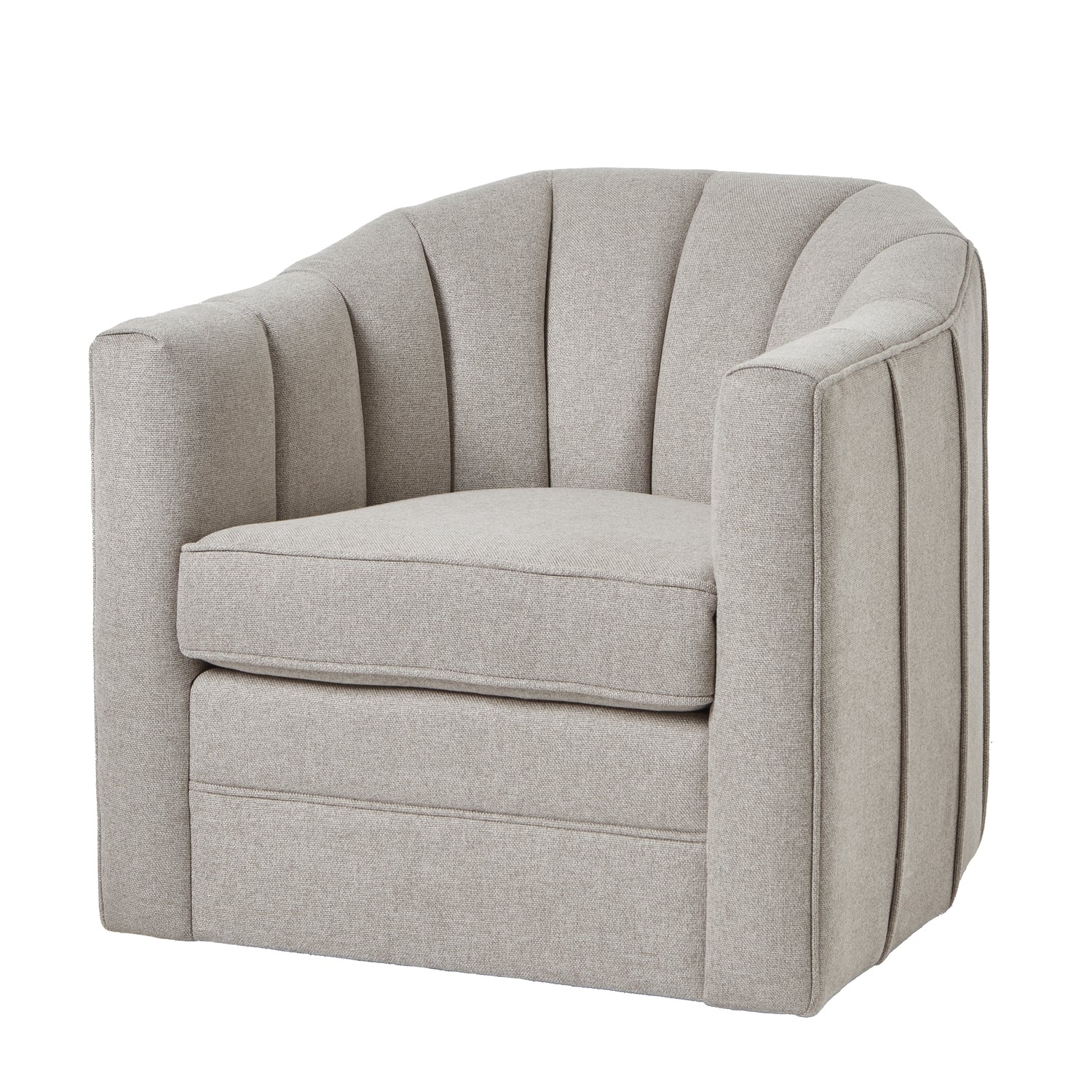 Lily Swivel Chair In Oatmeal Twill_354