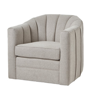 Lily Swivel Chair In Oatmeal Twill_354