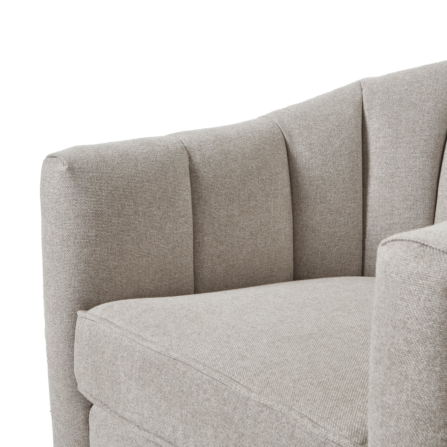 Lily Swivel Chair In Oatmeal Twill_357