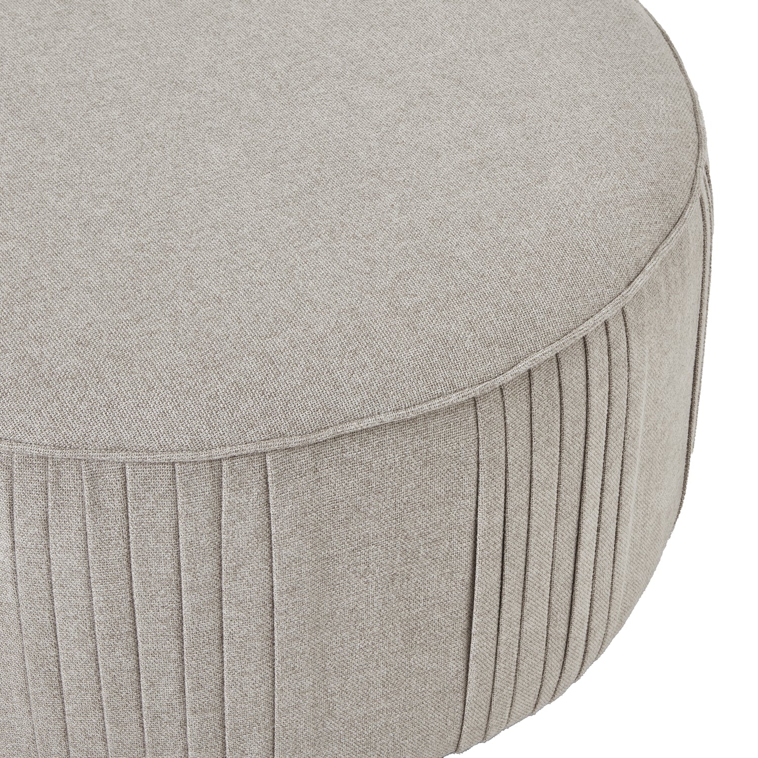 Lily Swivel Ottoman In Oatmeal Twill_360