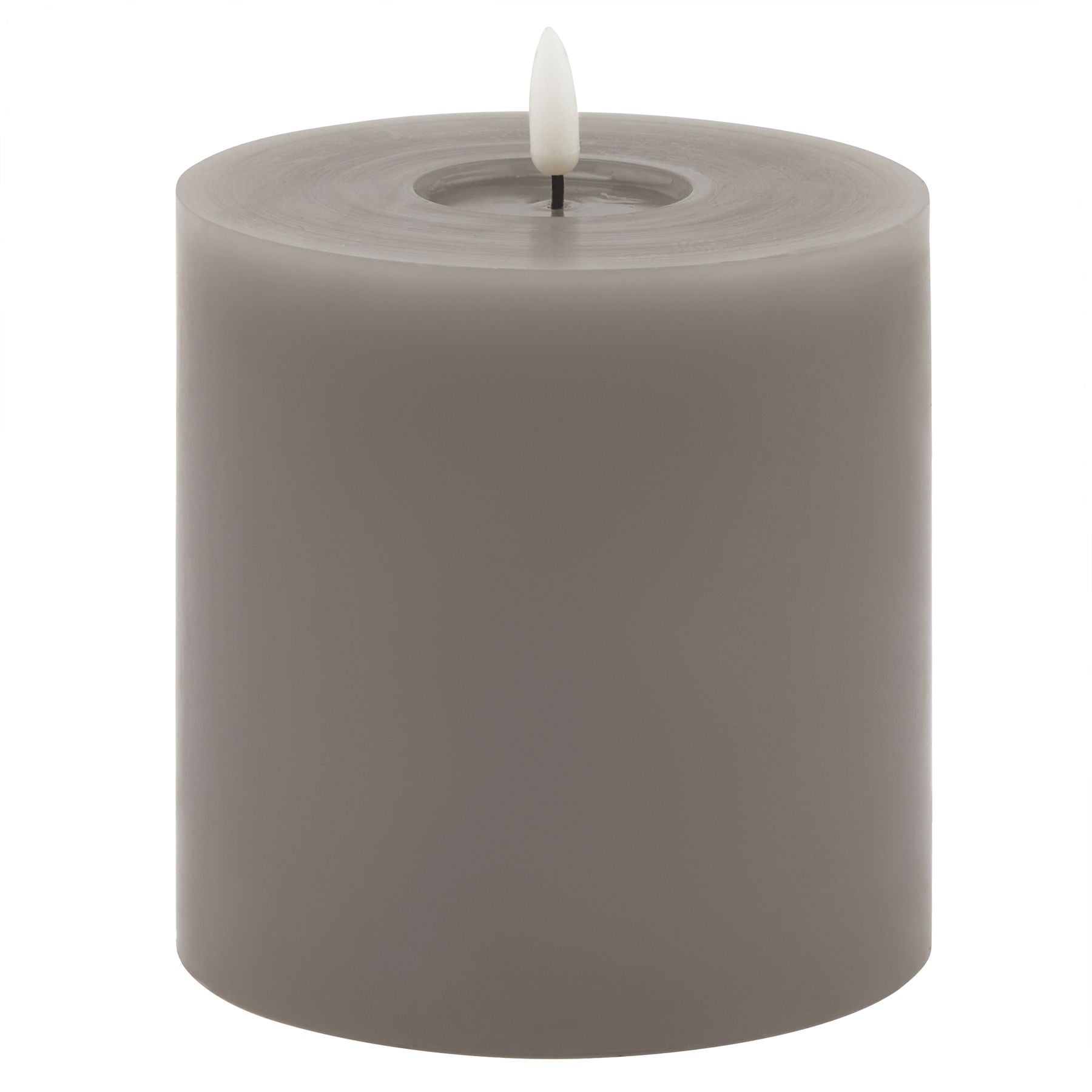 Luxe Collection Melt Effect 3x4 Grey LED Wax Candle_2150