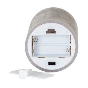 Luxe Collection Melt Effect 3x4 Grey LED Wax Candle_2142