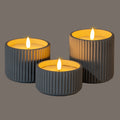 Luxe Collection Natural Glow Ribbed Large Led Candle_2362