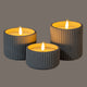 Luxe Collection Natural Glow Ribbed Large Led Candle_2362