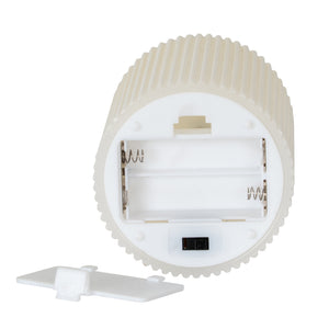 Luxe Collection Natural Glow Texture Ribbed LED Candle_2265