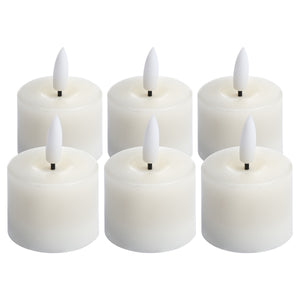 Luxe Collection Set Of 6 Natural Glow Led Tealight Candles_2382