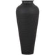 Matt Black Hammered Vase With Lid [cid:22858]