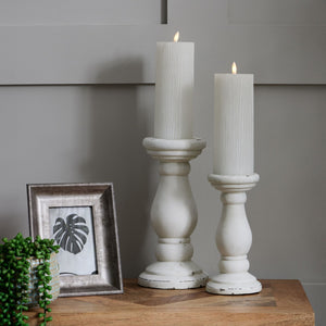 Matt White Ceramic Candle Holder_3213