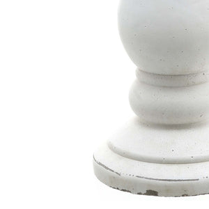 Matt White Ceramic Candle Holder_1904