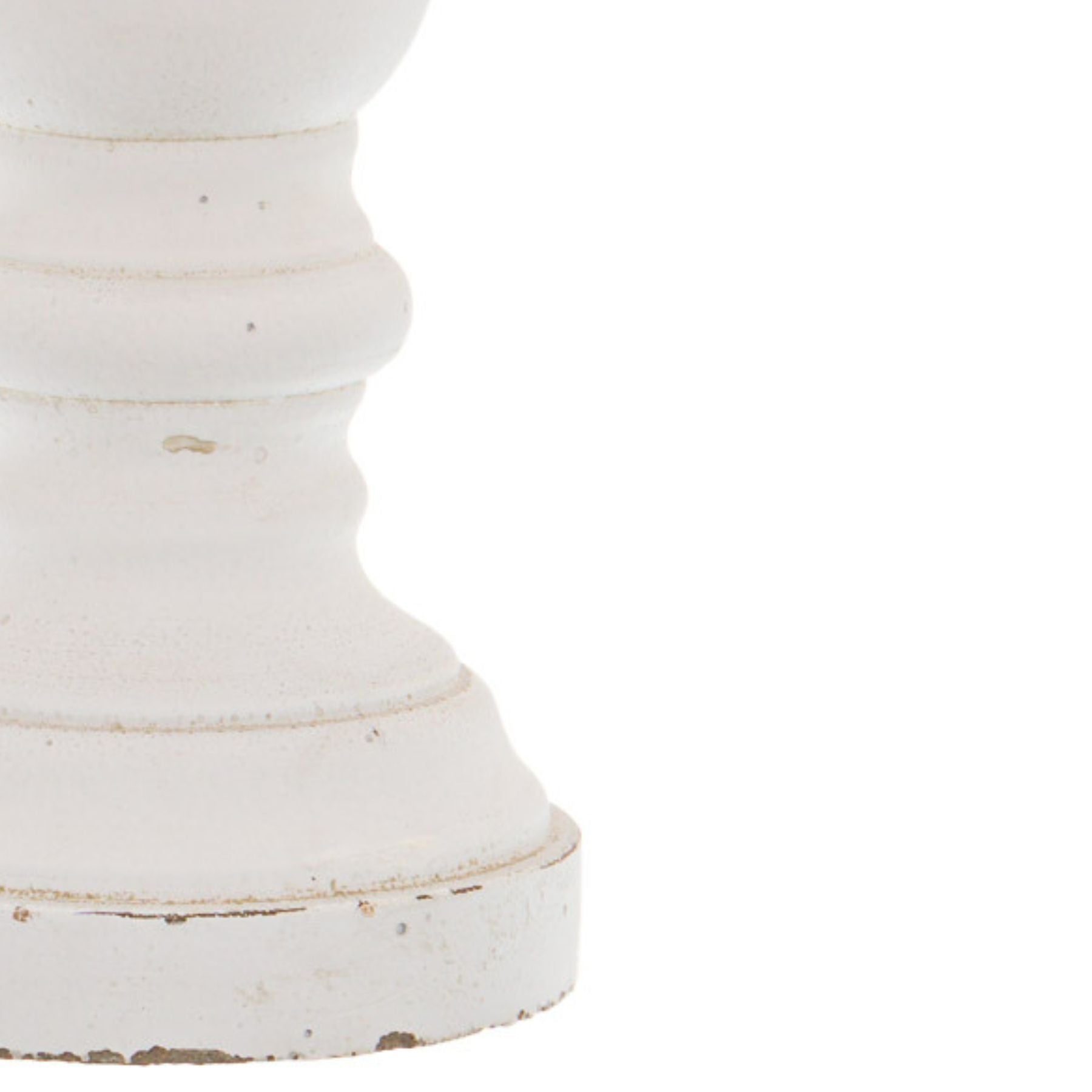 Matt White Ceramic Column Candle Holder_2485