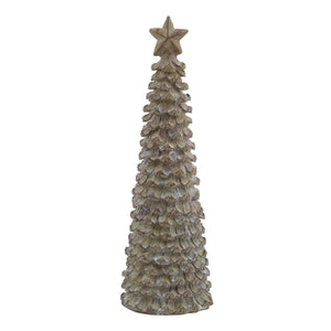 Beige Cedar Tree With Star_2506