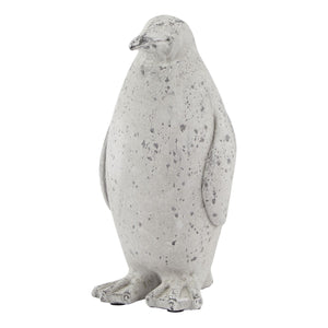 Grey Stone Effect Penguin Statue_2532