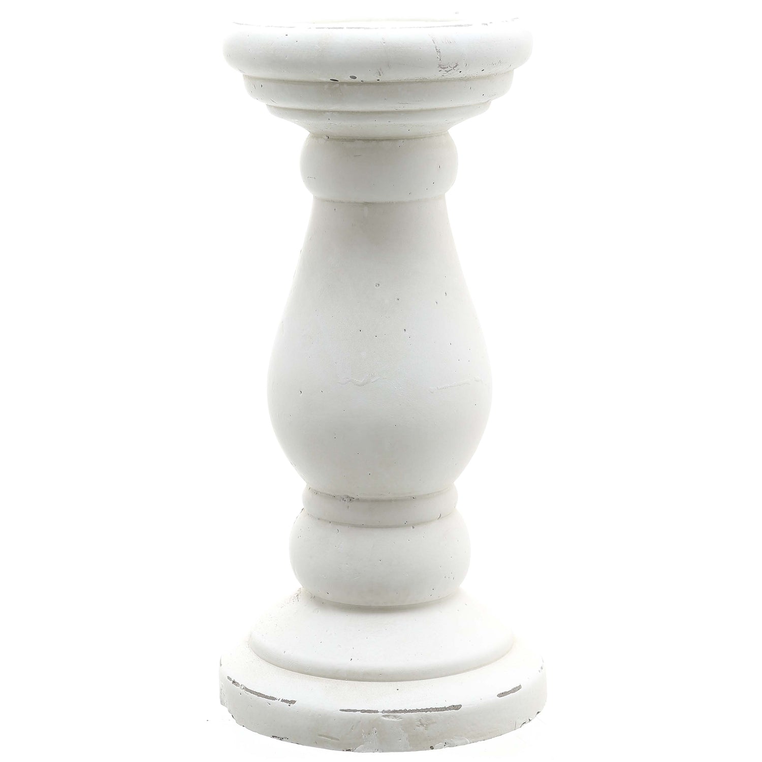 Matt White Ceramic Candle Holder_2473
