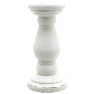 Matt White Ceramic Candle Holder_2473