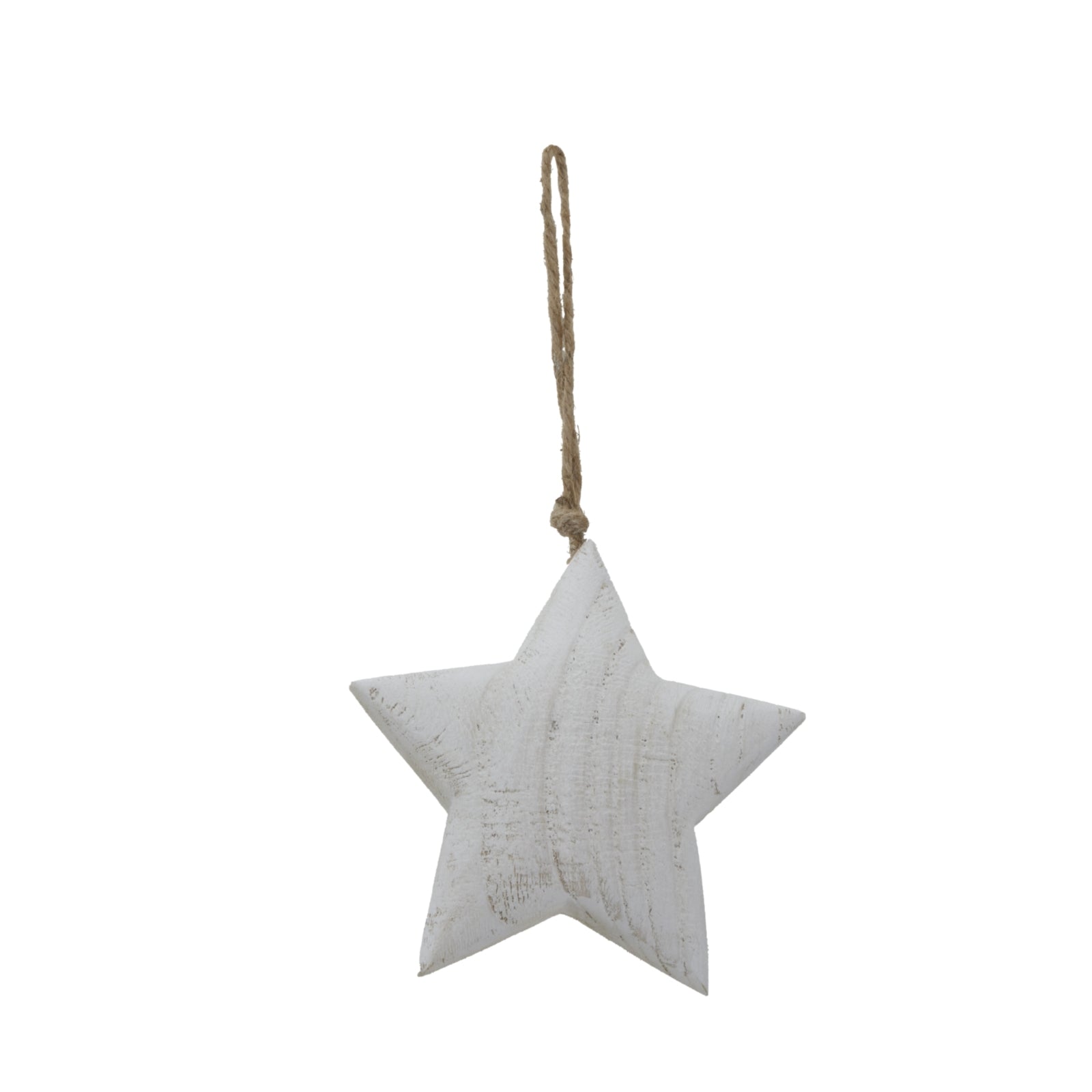 Whitewashed Rustic Hanging Star_3628